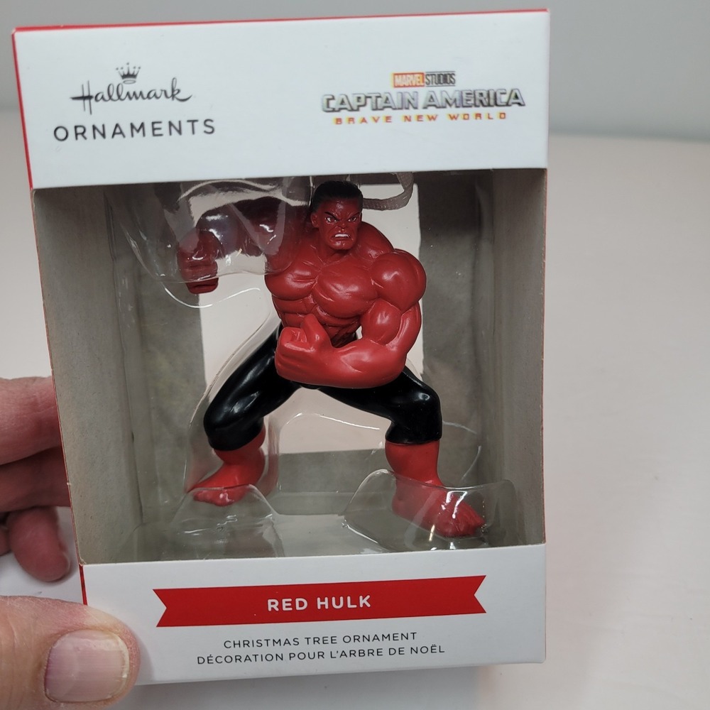 Red Hulk Hallmark Christmas Holiday Ornament Marvel Studios Captain America